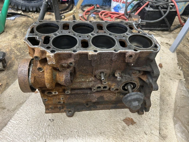 VW GOLF MK3 VR6 Corrado Engine Block With Pistons. ABV 2.9 No Crank £ ...