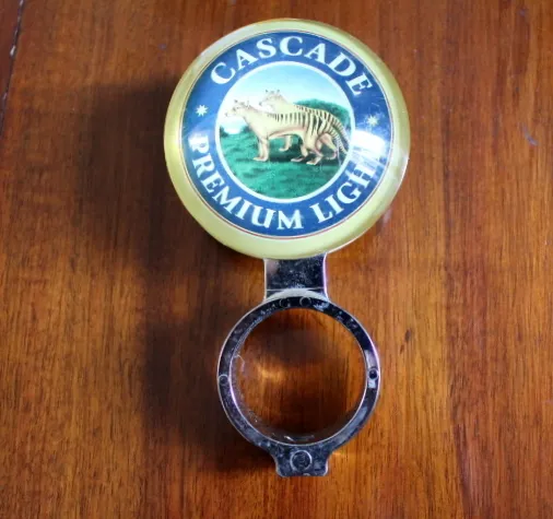 Cascade Premium Light Beer font tap top handle badge - Very Good Condition