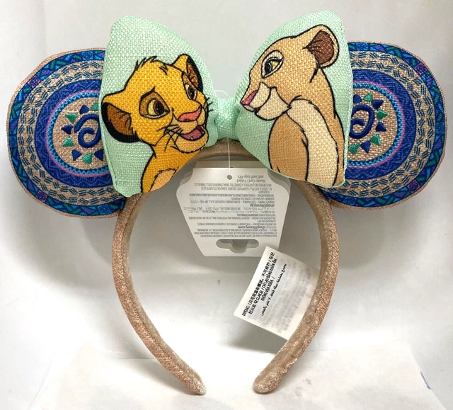 zhezesmila Lion King Simba Minn Ears Headband, Yellow, for Children and Women, Animal Kingdom Themed Hair Accessories for Birthd