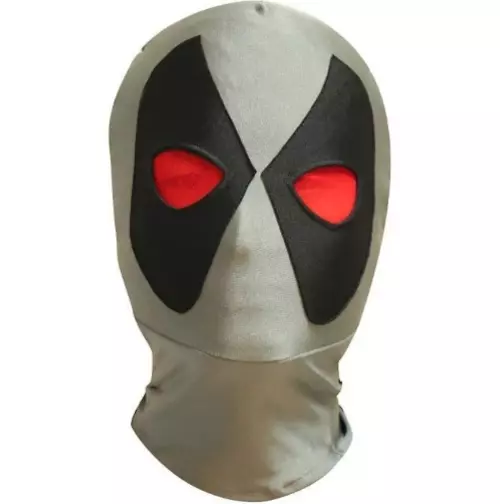 Grey Deadpool Spandex Mask Mexican wrestling fancy dress Halloween Adult Child