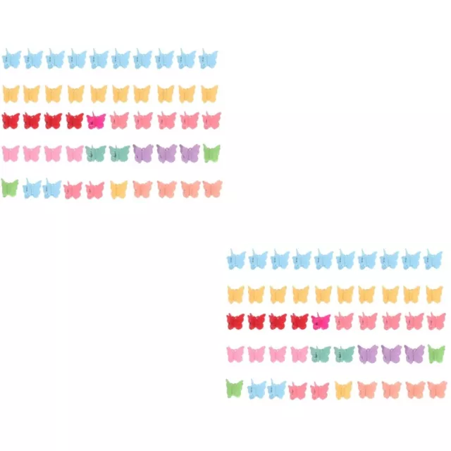 100 pz clip per capelli bambina morsetto a farfalla mascella piccolo cartone animato