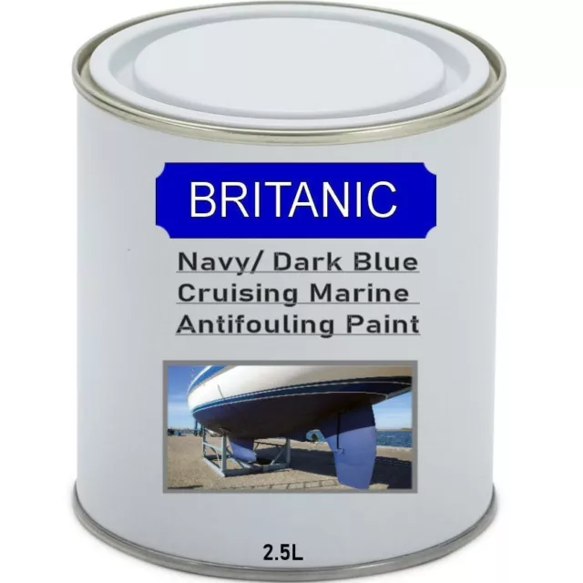 Britanic Cruising Marine Antifouling Paint - Blue - 2.5 Litres