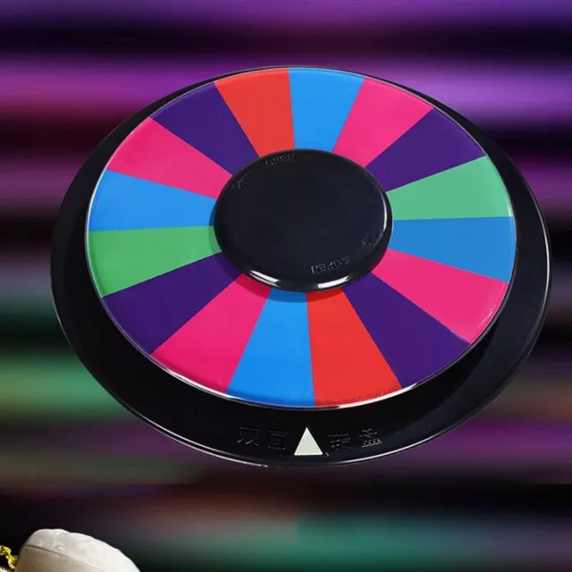 Double-Sided Spinning Prize Wheel Color Tabletop Roulette Wheel of Fortune