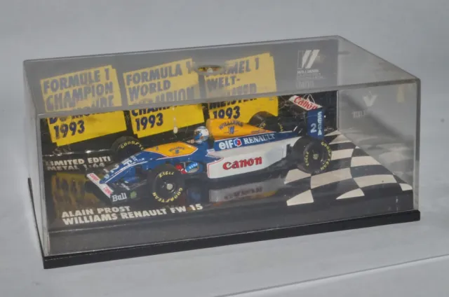 Minichamps 936402 1:64 Formula 1 Williams Renault FW 15 Alain Prost