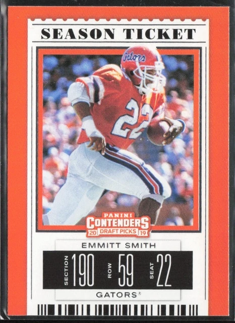 2019 Panini Contenders Draft Picks #37 Emmitt Smith Florida Gators