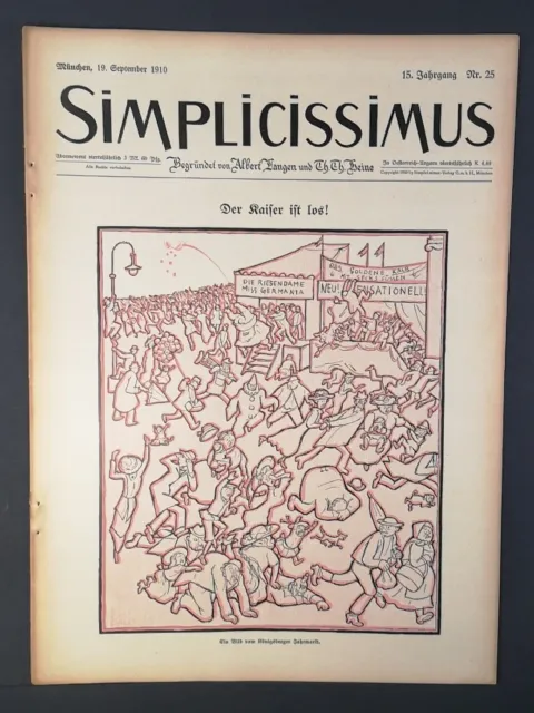 Simplicissimus: Illustrierte Wochenschrift. 15. Jahrgang. Nr. 25, 19. September