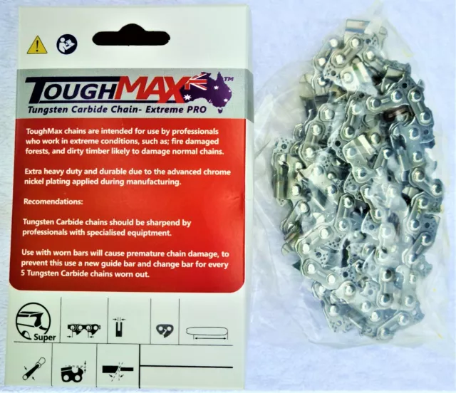Tungsten Carbide 16 inch Chain 3/8 .063 60DL Stihl MS 291 - 066 661 ToughMax Tungsten Carbide 16 inch Chain 3/8 .063 60DL Stihl MS 291 - 066 661 ToughMax