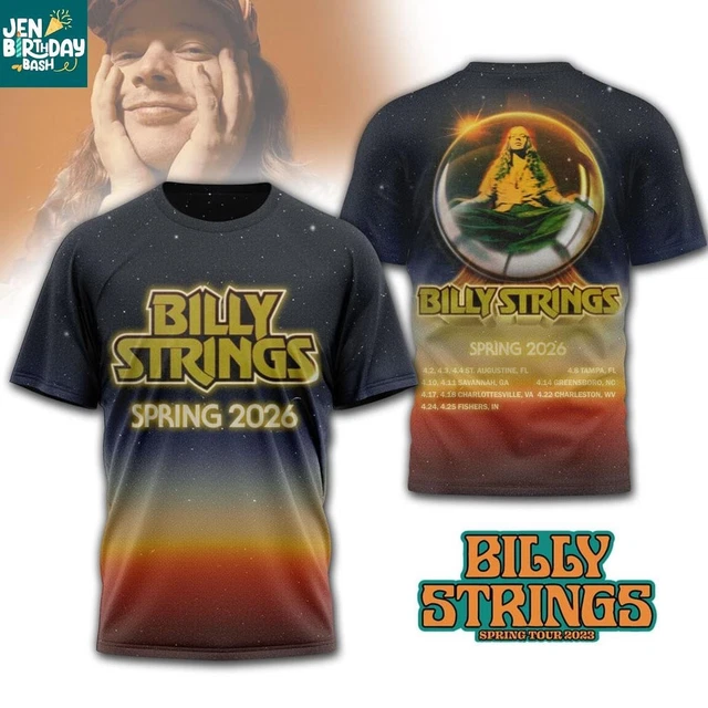 BILLY STRINGS SPRING USA 2026 Tour Special Edition 3D T-Shirt Gift For ...