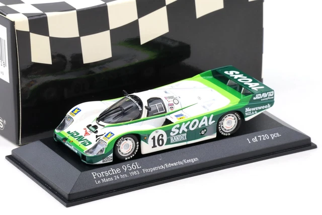 Modelbil, Porsche 956L #11 24h Le Mans 1983 Fitzpatrick, Minichamps 1:43