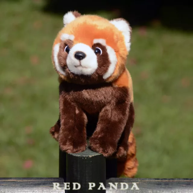 fluffy red panda wild animal realistic lifelike stuffed plush toy doll kids gift