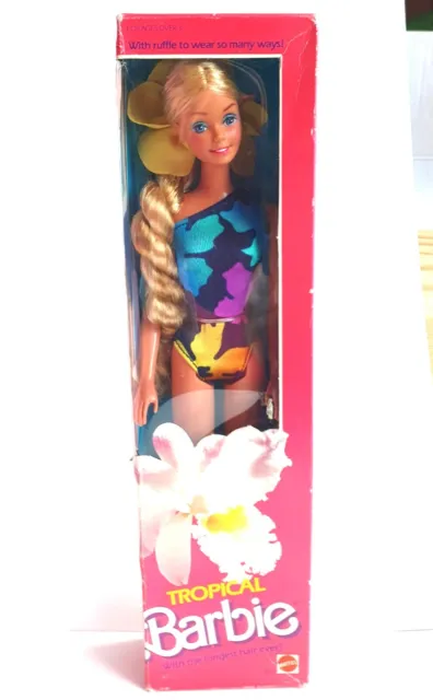 NRFB Tropical Barbie vintage, neuve dans sa boîte d'origine - 1985