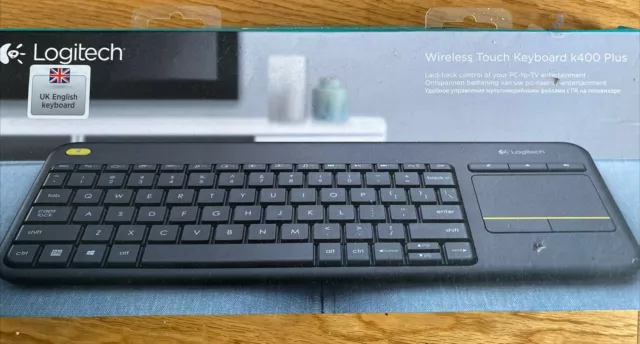 BNWT Logitech K400 Plus Wireless Keyboard - Black