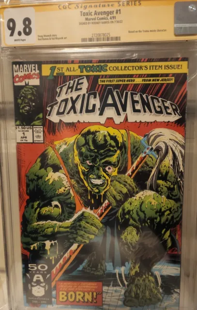 Toxic Avenger #1 1991 CGC 9.8 NM/MT SS signed Rod Ramos New Movie Coming Soon!!