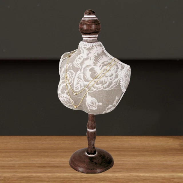Necklace Stand Elegant Wooden Mannequin for Dresser