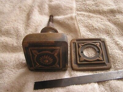 Vintage Heavy Large Door Knob with Matching Face Plate