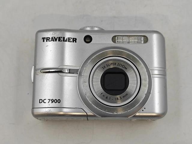 Appareil Photo Numérique Traveler DC-5080 – Compact Argenté, 5.0 MP, Zoom 4x (Reconditionné)