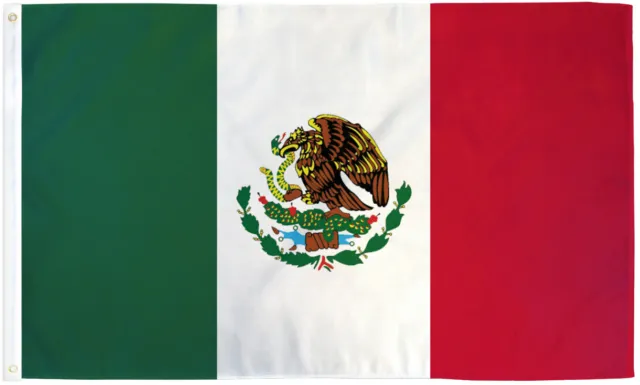 Mexico Flag 5x8ft Flag of Mexico Mexican Flag 5' x 8'