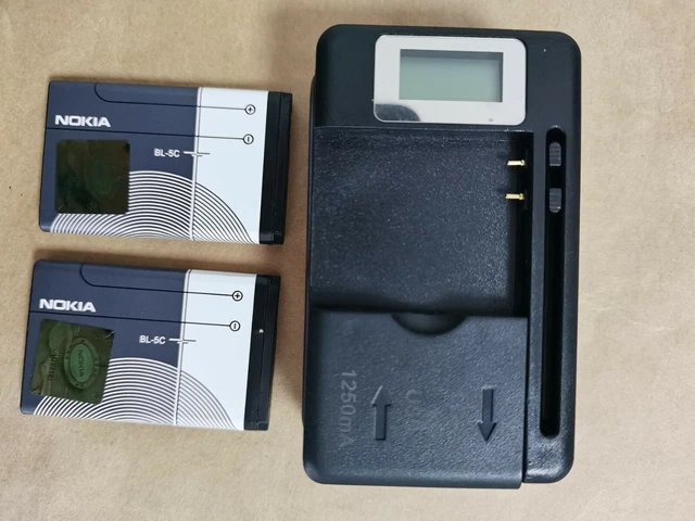 BL-5C + LCD Charger for Nokia 2610 3100 3110 5130 6230 n70 n71 n72 1208 1600