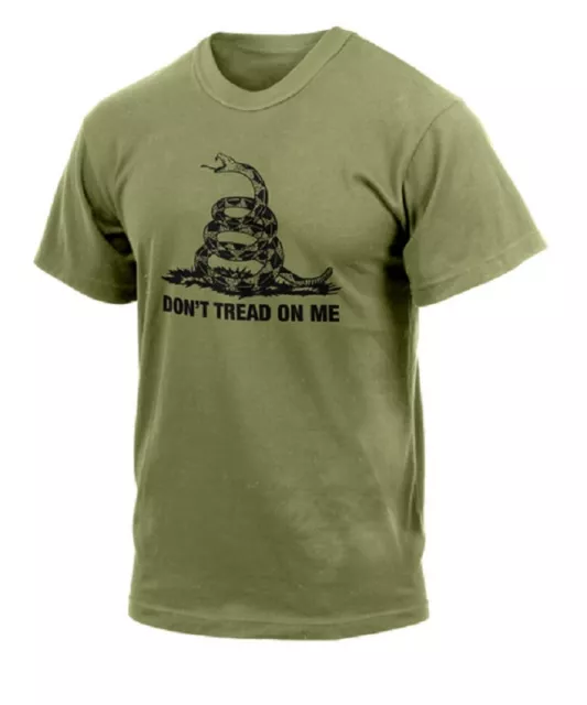 Rothco Snake Don't Tread On Me Vintage Us T-Shirt shirt oliv drab Gr. XL XLarge 2