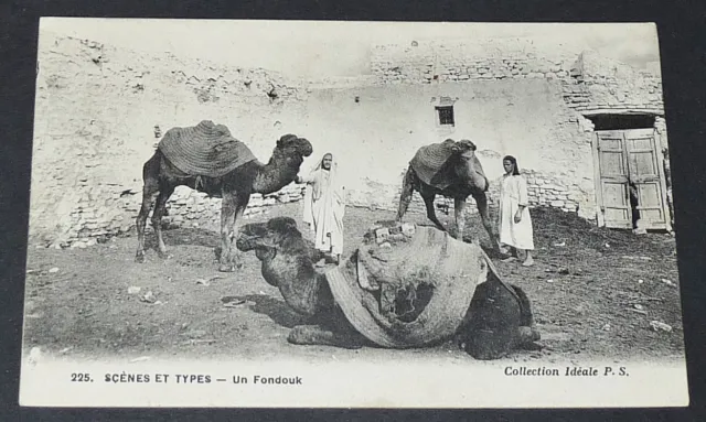 Cpa Carte Postale 1918 Colonie Francaise Maroc Maghreb Afrique Fondouk