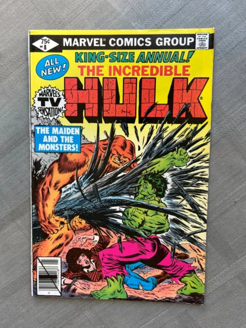 The Incredible Hulk Annual N°8 1979 Vo En Très Bon État / Very Fine