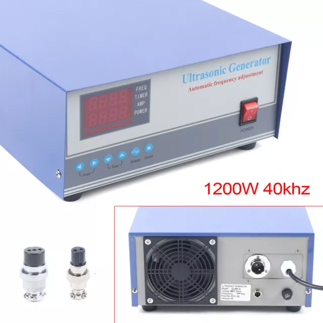 High-power Ultrasonic Generator With Power Control 40K Sweep Frequency 1200W New