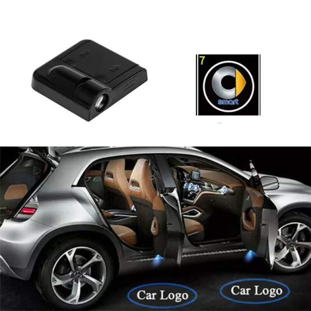 Wireless car door welcome projector logo ghost laser light for smart 2x