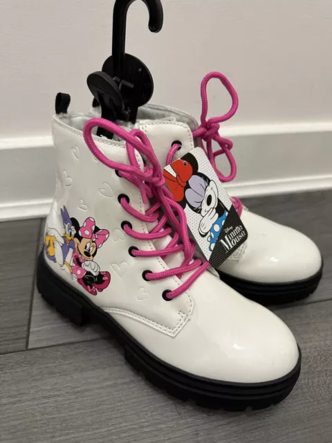 Disney Girls Minnie Mouse  Ankle Boots size UK 2 Primark *read Description *