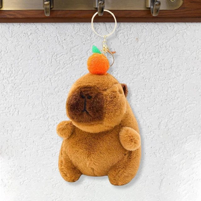 Cute Capybara Plush Keychain Realistic Capybara Stuffed Animals Plush