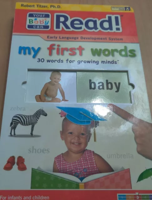 Your Baby Can Read! ~ Board book "My First Words" SLIDER BOOK