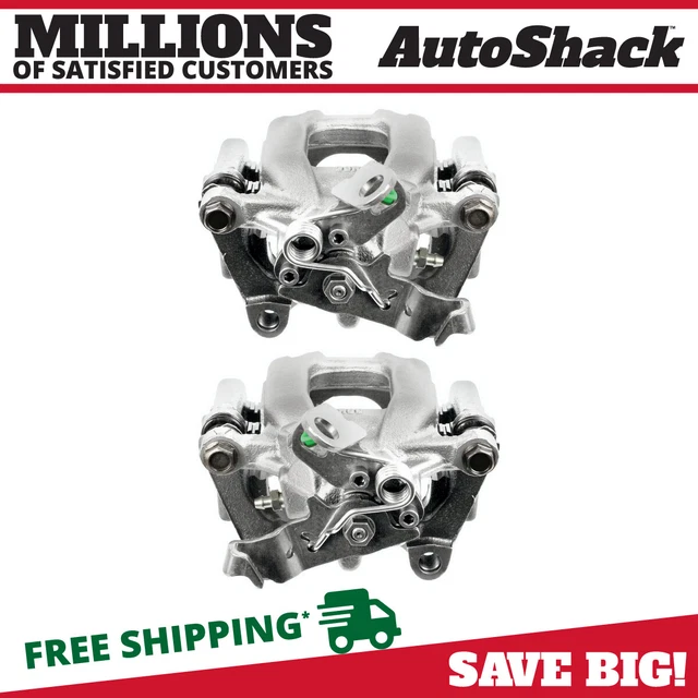 Rear Brake Calipers w/ Bracket Pair 2 for VW Jetta Passat Beetle Golf GTI Eos V6