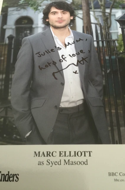6x4 Hand Signed Photo of Eastenders Syed Masood - Marc Elliott Holby City