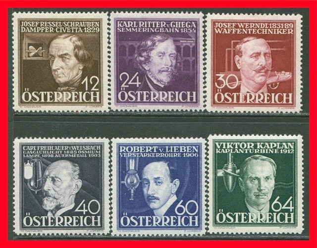 Austria Semi-postal Stamps Scott B146-B151, Mint Complete Set!! A188