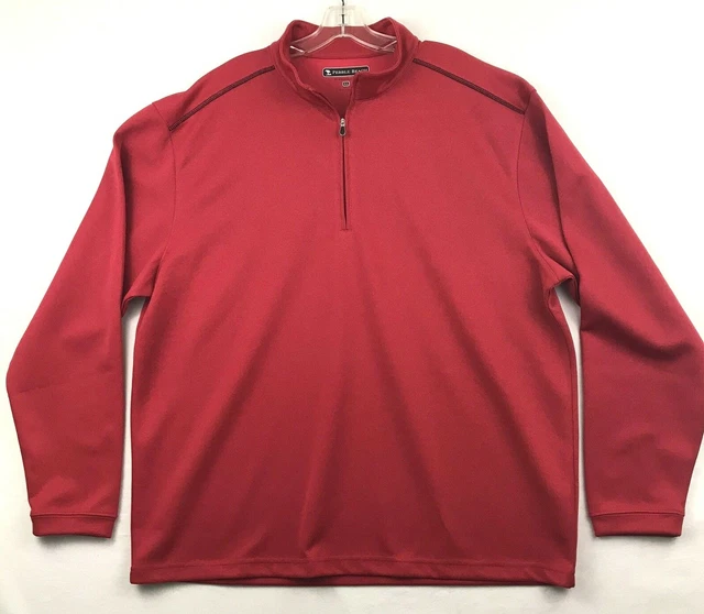 PEBBLE BEACH PERFORMANCE Mens 1 4 Zip Golf Pullover Jacket Size XL