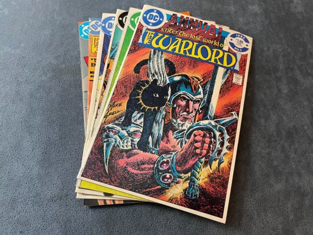 Warlord Annual 1-6 1976 DC Comic Book Lot Complete Set High Grade VF/NM-NM