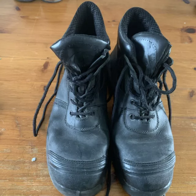 GIANT MEN'S WORK boots steel toe cap Size 9 Black £18.00 - PicClick UK