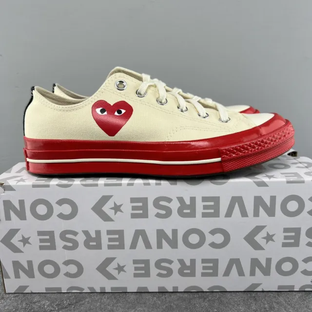 Converse Chuck Taylor All Star 70 Low Comme Des Garcons Sz 8 Womens Pristine Red