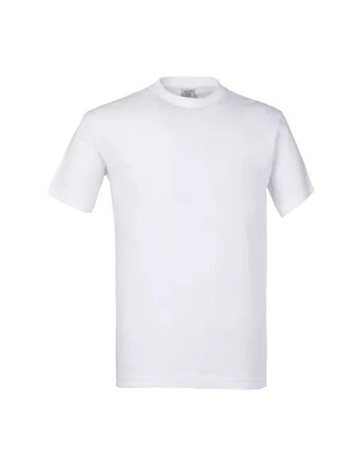 Stock 10 Maglie tg L Uomo t-shirt Maglia BIANCA girocollo Maniche Corte Cotone