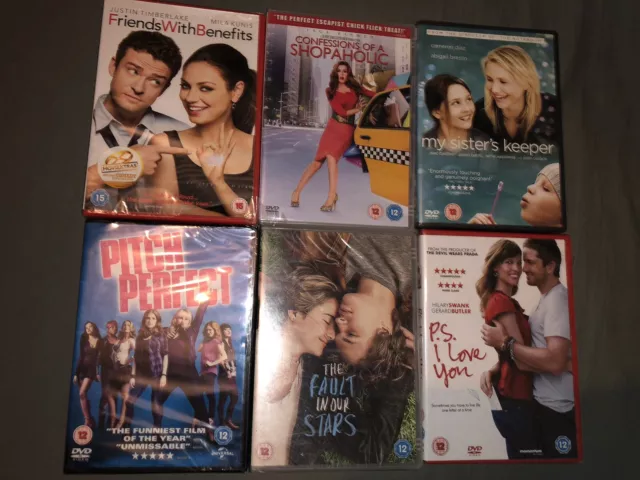 6x Bundle of Various Chick Flick DVDs Brand New & Sealed - Great Value