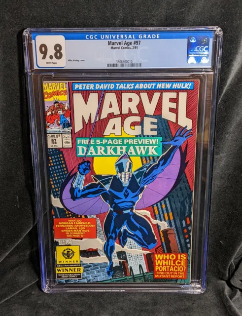 Marvel Age # 97 CGC 9.8 1st Darkhawk