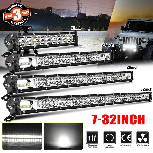 20 In Item Car & Truck Light Bars LED 20inch 600W Led Light Bar Dual Row Spot Flood Combo Work UTE Truck SUV ATV 22 Barre Led - Foto 4