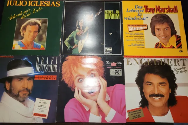 Schallplatten Sammlung Vinyl 12" 6 LP Alben Schlager Deutsche Schlager (Paket 5)