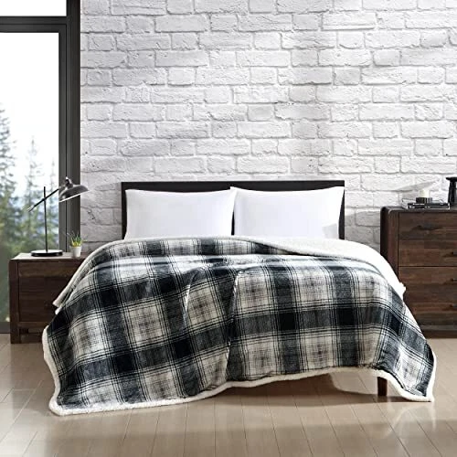 Eddie Bauer- Queen Blanket, Ultra Soft & Cozy Plush Home Décor, All Season Be...