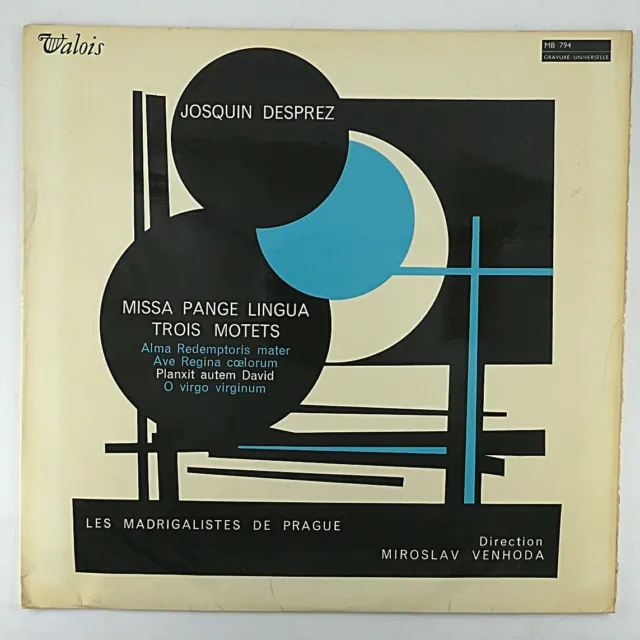 Lp 1968 - Josquin Desprez– Missa Pange Lingua,Prague Madrigal Singers,Venhoda