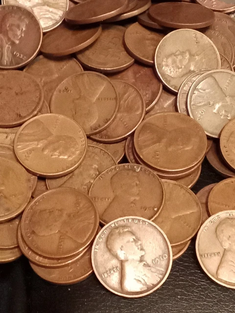 Lincoln wheat cent lot 24+ LBS pennies from old house Wheat Penny Vintage coins 24