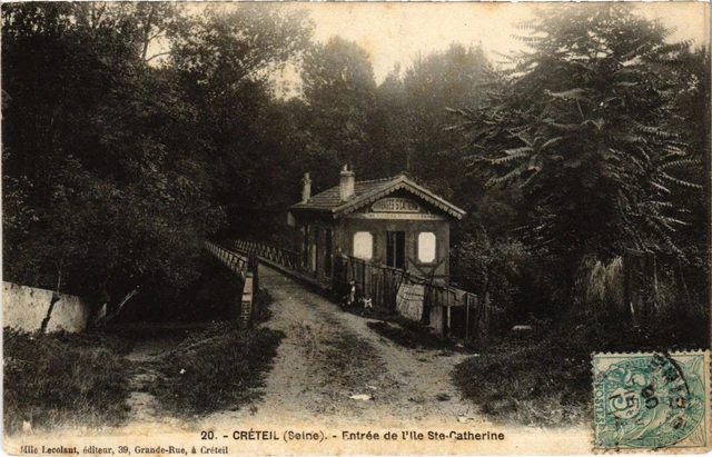 CPA AK Creteil Entree de l'Ile Ste-Catherine FRANCE (1282380)