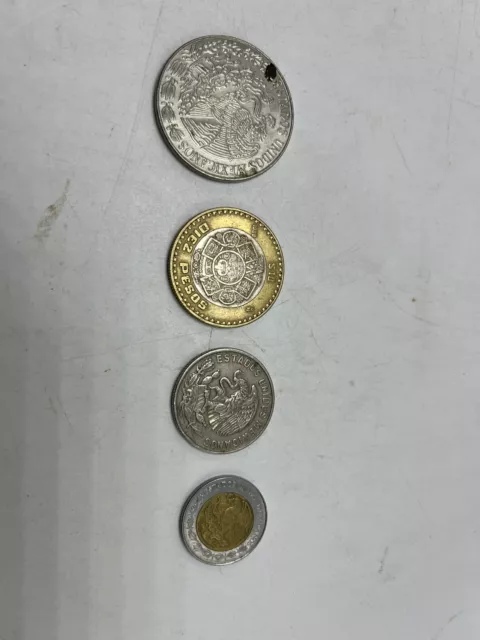 Old Mexican Coin Lot - 7 coins including some silver 3