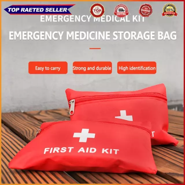 Survival Aid Kit Compact Travel Medical Pouch First Aid Tools for Outdoor Travel