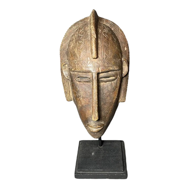 Bamana Mask, African Wooden Mask, Wood Carving Art