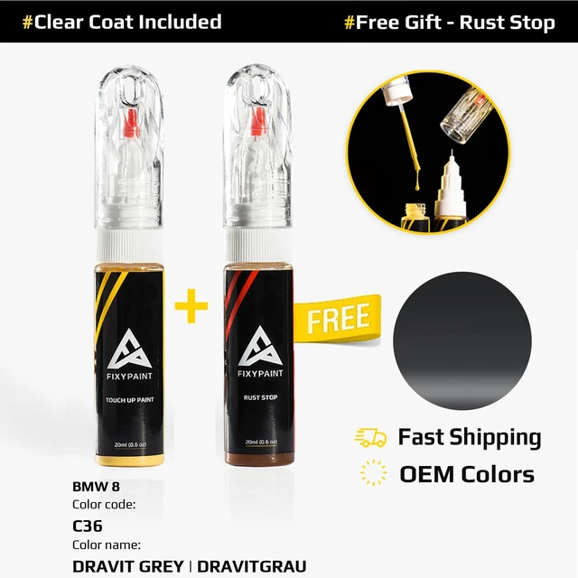 CAR TOUCH UP Paint For BMW 8 Code: C36 DRAVIT GREY | DRAVITGRAU $34.21 ...